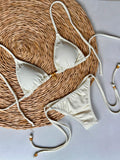 Glam Naturale Triangle Bikini Top & Tie Side Bikini Bottom Set