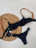 Essenza Nero Underwire Bikini Top & Thong Bikini Bottom Set