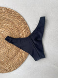Essenza Nero Fixed Triangle Bikini Top & Brazilian High Cut Bottom Set