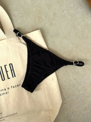 Black Noronha Adjustable Bikini Bottom