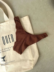 Mocha Mousse High Leg Bikini Bottom