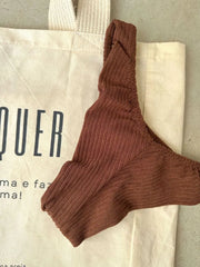 Mocha Mousse High Leg Bikini Bottom