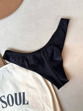 Al Mare Fixed Triangle Bikini Top & Brazilian High Cut Bottom Set