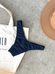 Navy Noronha High Leg Bikini Bottom