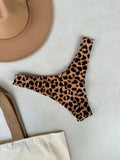 Noronha Leopard Surf Bikini Top & Brazilian High Cut Bottom Set
