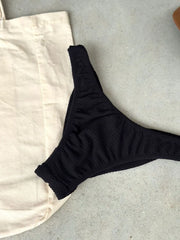 Black Noronha High Leg Bikini Bottom