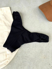 Black Noronha High Leg Bikini Bottom