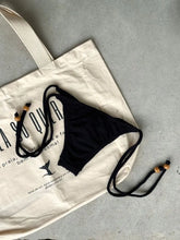 Black Noronha Tie Side Bikini Bottom