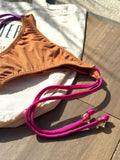 Caramel Cognac Wonder Tie Side Bikini Bottom