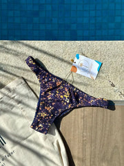 Floral Noronha Mich Semi Thong Bikini Bottom