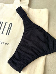 Black Noronha Mich Semi Thong Bikini Bottom