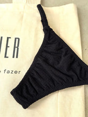 Black Noronha Adjustable Bikini Bottom