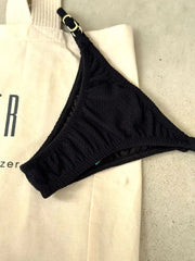Black Noronha Adjustable Bikini Bottom