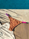 Caramel Cognac Wonder Adjustable Bikini Bottom