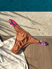 Caramel Cognac Wonder Adjustable Bikini Bottom