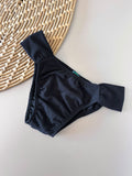 Black Sun Triangle Bikini Top & Ruched Sporty Bikini Bottom Set
