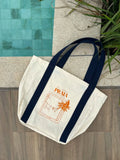 Ecobag Sol, verão e praia - Alça Marinho