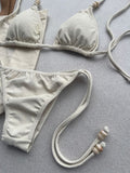Crispi Organic Triangle Bikini Top & Tie Side Bikini Bottom Set