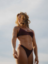 Carmel Wine Underwire Bikini Top & Brazilian High Cut Bottom Set