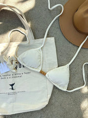 Organic Noronha String Bikini Top