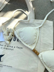 Organic Noronha String Bikini Top