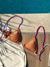 Caramel Cognac Wonder String Bikini Top