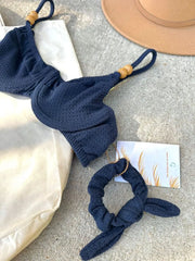 Navy Noronha Demi Cup Bikini Top