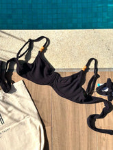 Black Noronha Demi Cup Bikini Top