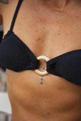 Black Noronha Mykonos Bikini Top