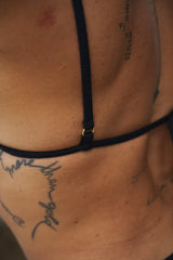 Black Noronha Mykonos Bikini Top