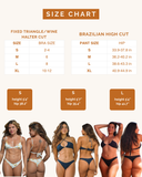 Essenza Mascavo Fixed Triangle Bikini Top & Brazilian High Cut Bottom Set