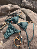 Essenza Natura Triangle Bikini Top & Tie Side Bikini Bottom Set