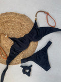 Essenza Nero Underwire Bikini Top & Thong Bikini Bottom Set