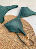 Essenza Natura Fixed Triangle Bikini Top & Brazilian High Cut Bottom Set