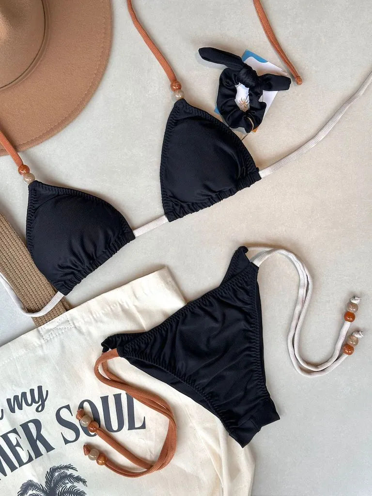 Biquíni Cortininha + Calcinha Lacinho Duna