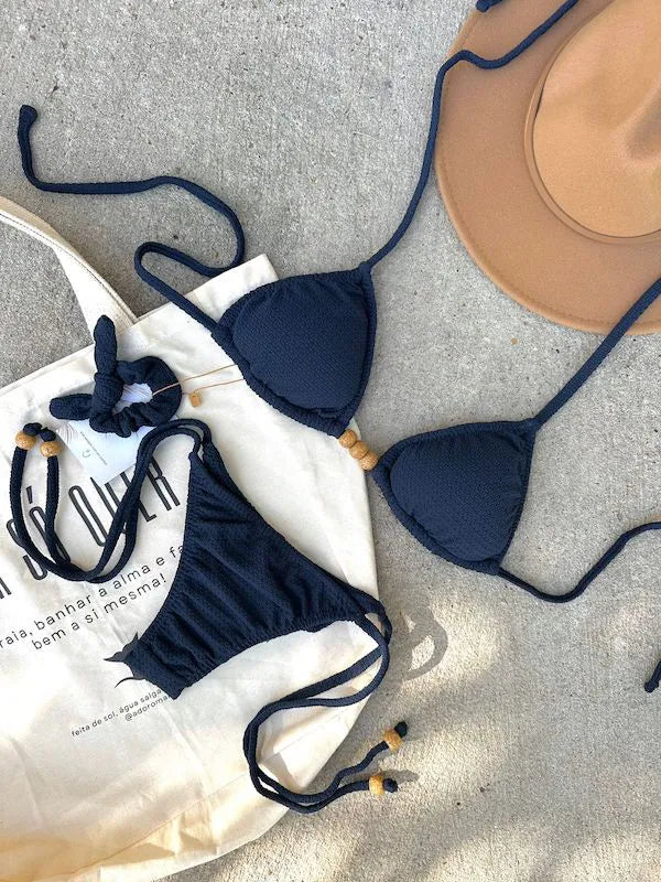 Biquíni Cortininha + Calcinha Lacinho Noronha Marinho