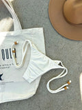 Noronha Organic Triangle Bikini Top & Tie Side Bikini Bottom Set