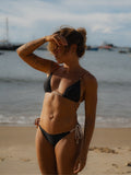 Duna Triangle Bikini Top & Tie Side Bikini Bottom Set
