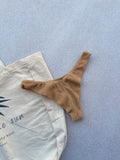 Carmel Golden Sand Fixed Triangle Bikini Top & Brazilian High Cut Bottom Set