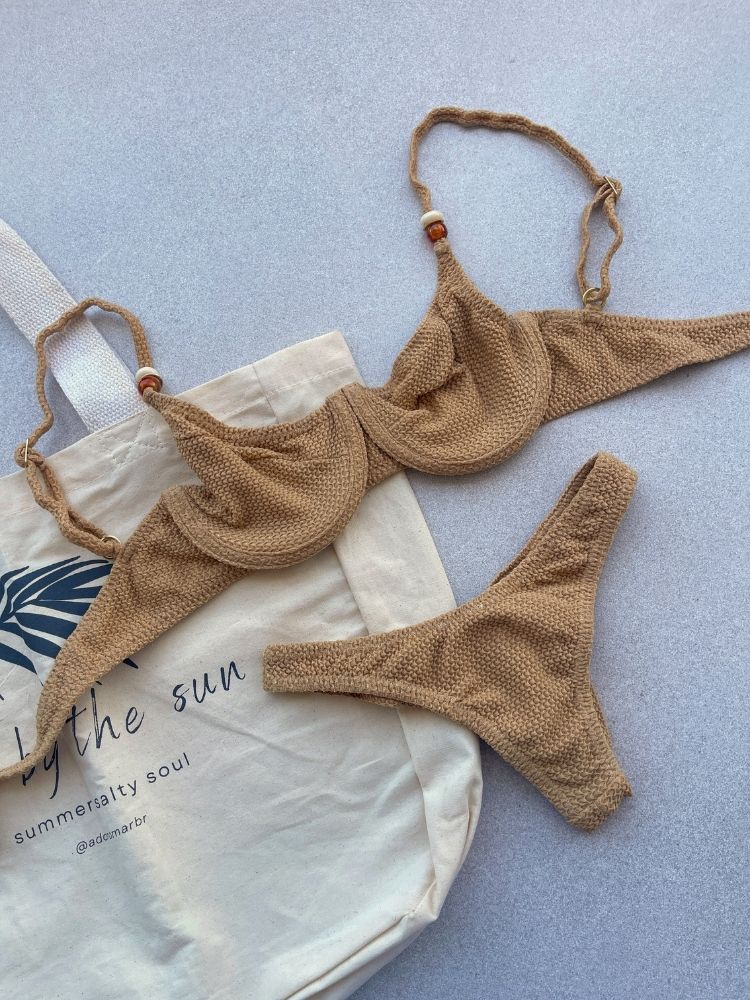 Carmel Underwire Bikini Top + Brazilian High Cut Bottom