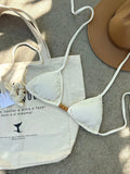 Noronha Organic Triangle Bikini Top & Tie Side Bikini Bottom Set